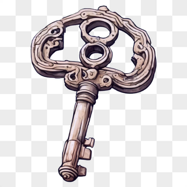 Download Vintage Decorative Key Cartoons Online - Creative Fabrica