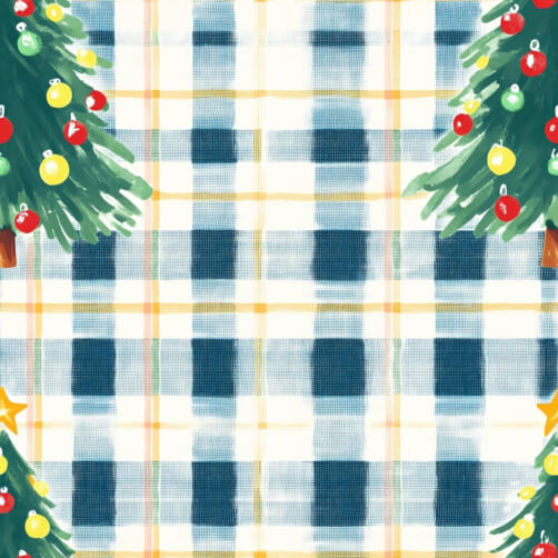 Festive Christmas Pattern with Trees Festive Christmas Pattern with Trees thumbnail