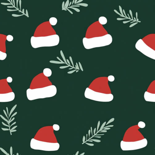 Festive Santa Hats Pattern Festive Santa Hats Pattern thumbnail