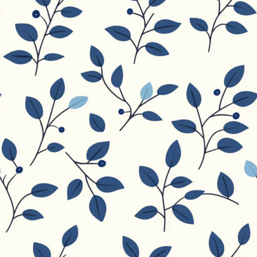 Stylized Blue Leaves Pattern Stylized Blue Leaves Pattern thumbnail