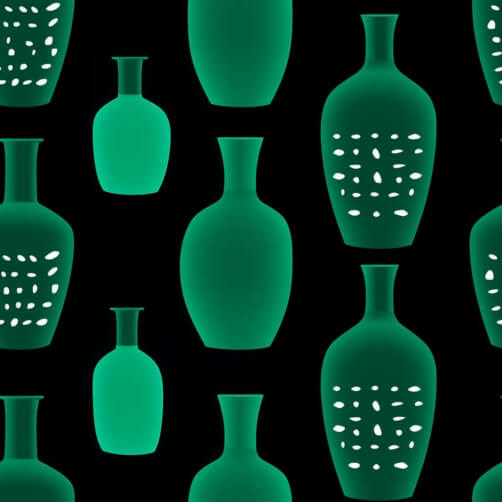 Vasos Teal Estilizados em Fundo Preto Planos de Fundo Vasos Teal Estilizados em Fundo Preto Planos de Fundo thumbnail