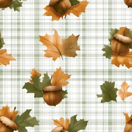 Autumn Leaves and Acorns Pattern Autumn Leaves and Acorns Pattern thumbnail