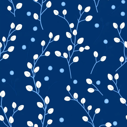 Seamless Floral Pattern on Navy Blue Background Seamless Floral Pattern on Navy Blue Background thumbnail