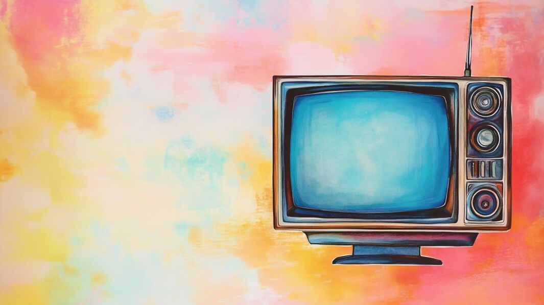 Download Vintage Television Set on Abstract Background Backgrounds ...