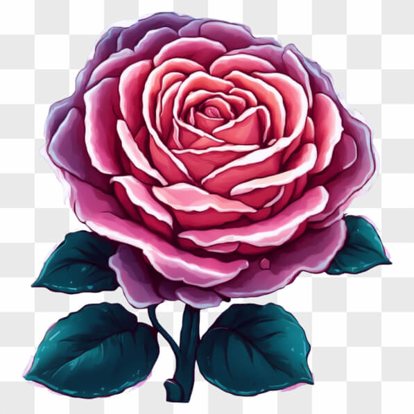Illustrierte Rose in verschiedenen Rosatönen Cartoons online ...