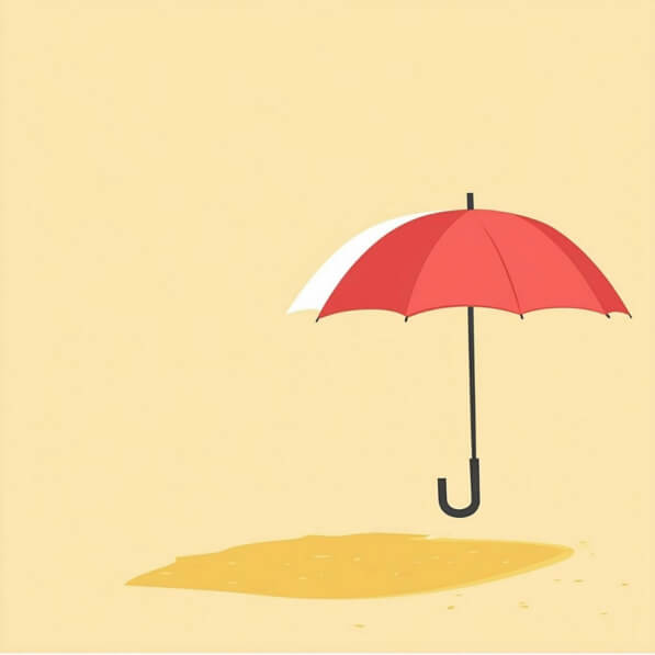 Draagbare Buitenpatio Parasol met Franje, UV-bescherming