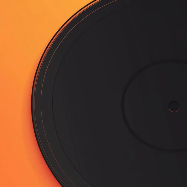 descarga-disco-de-vinilo-negro-contra-fondo-naranja-fondos-en-l-nea