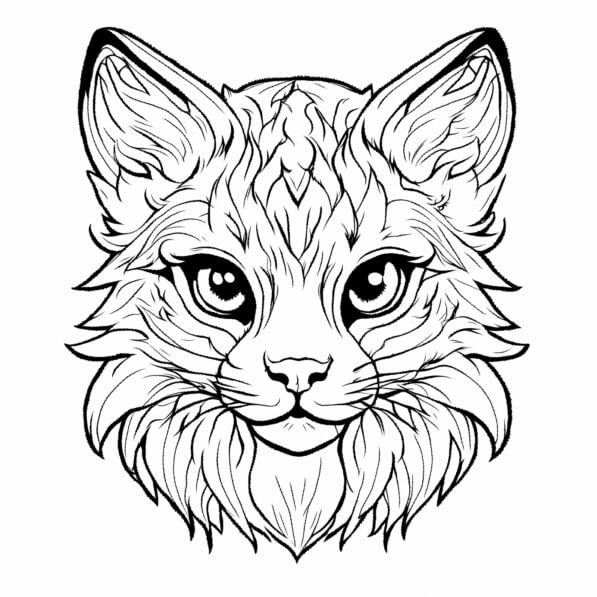 Download Intricate Cat Illustration Coloring pages Online - Creative ...