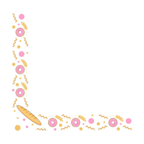 Download Baguette and Bread Roll Border Design Borders & Corners Online ...