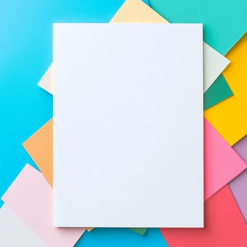 Download Colorful Pastel Background with Blank Paper Mockups Online ...