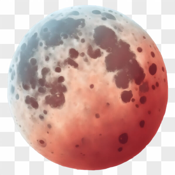 Download Stylized Moon with Craters and Color Gradient Cartoons Online