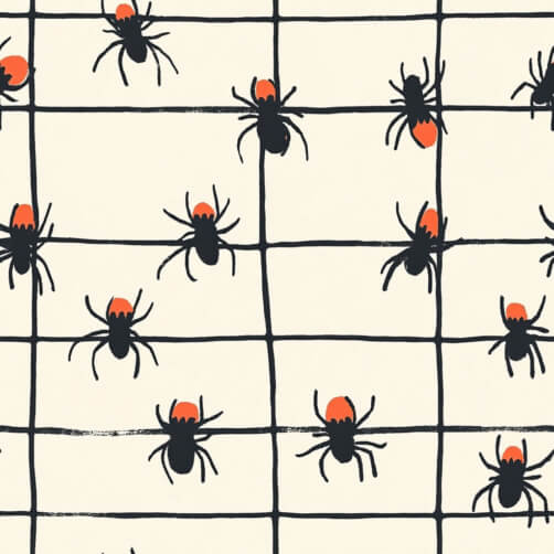 Artistic Spider Pattern in Black and Orange Artistic Spider Pattern in Black and Orange thumbnail
