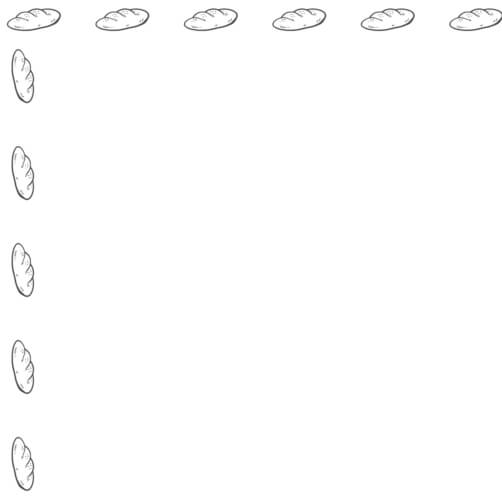 Download Baguette and Bread Roll Border Design Borders & Corners Online ...