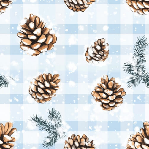 Winter Pine Cone Pattern Winter Pine Cone Pattern thumbnail