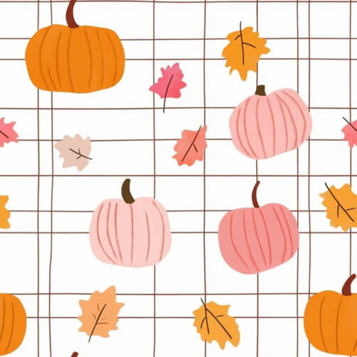 Autumn Pumpkins and Leaves Pattern Autumn Pumpkins and Leaves Pattern thumbnail