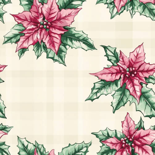 Poinsettia Pattern for Holiday Decor Poinsettia Pattern for Holiday Decor thumbnail