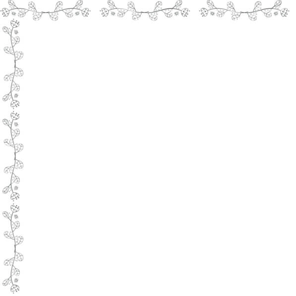 Download Delicate Hand-Drawn Floral Border Design Borders & Corners ...