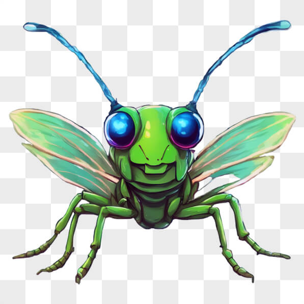 Download Stylized Cartoon Insect with Blue Eyes Cartoons Online ...