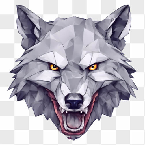 Polygonal Wolf Head Sketches thumbnail