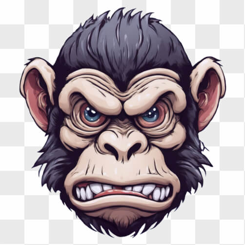 Fierce Monkey Illustration Sketches thumbnail