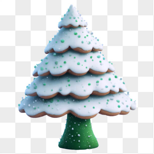 Árvore de Natal em cartoon com neve Árvore de Natal em cartoon com neve thumbnail