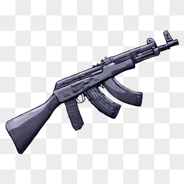 Download Stylized Automatic Rifle Illustration Cartoons Online ...