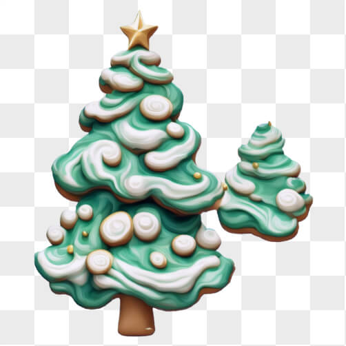 Árvores de Natal caprichosas decoradas com glacê Árvores de Natal caprichosas decoradas com glacê thumbnail
