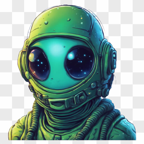 Download Cartoon Alien in Space Gear Cartoons Online - Creative Fabrica