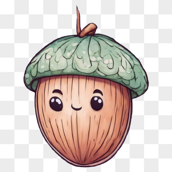Download Cute Animated Acorn Character Cartoons Online - Creative Fabrica