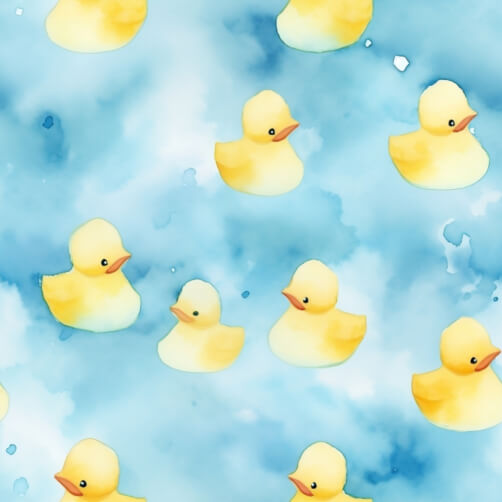 Download Playful pattern of yellow rubber ducks on blue water Patterns ...
