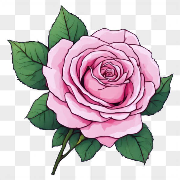 Download Illustrated Pink Rose Cartoons Online - Creative Fabrica