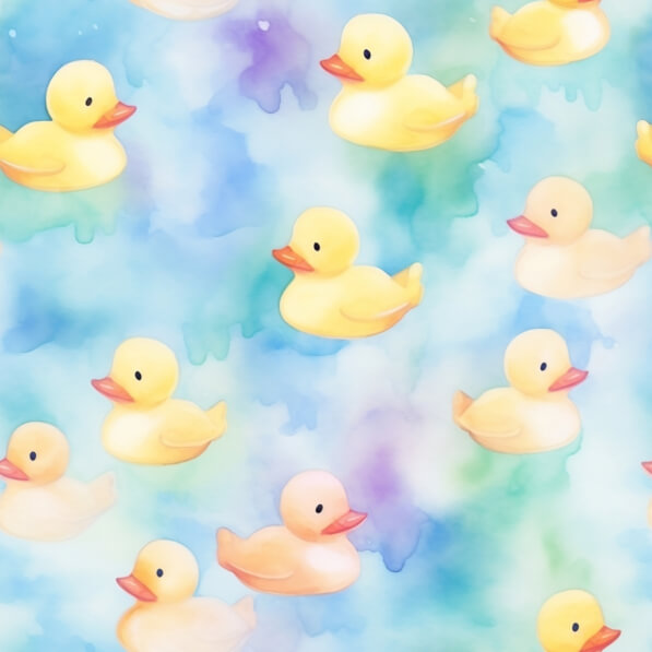 Download Pattern of Yellow Rubber Ducks on a Colorful Background ...