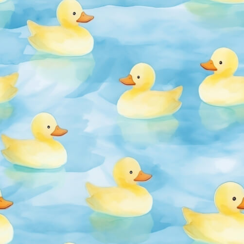 Download Playful pattern of yellow rubber ducks on blue water Patterns ...