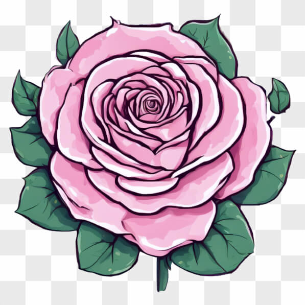 Download Illustrated Pink Rose Cartoons Online - Creative Fabrica