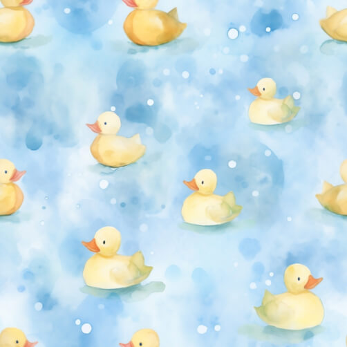 Download Playful pattern of yellow rubber ducks on blue water Patterns ...
