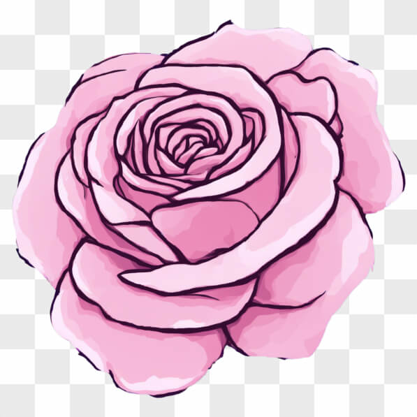 Download Illustrated Pink Rose Cartoons Online - Creative Fabrica