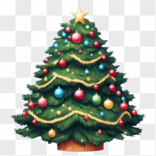 Árvore de Natal Decorada Festivamente Árvore de Natal Decorada Festivamente thumbnail