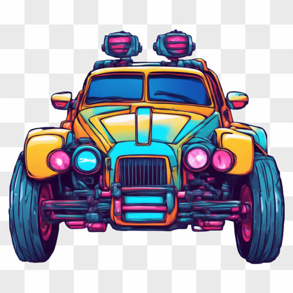 Download Stylized Adventure Car with Spotlights Cartoons Online ...