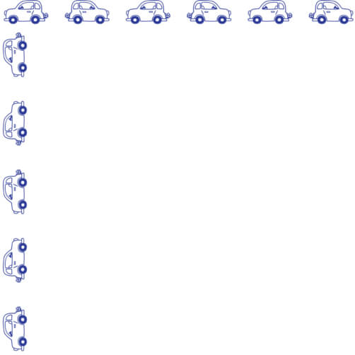 Download Stylized Outline Drawings of Cars Borders & Corners Online ...