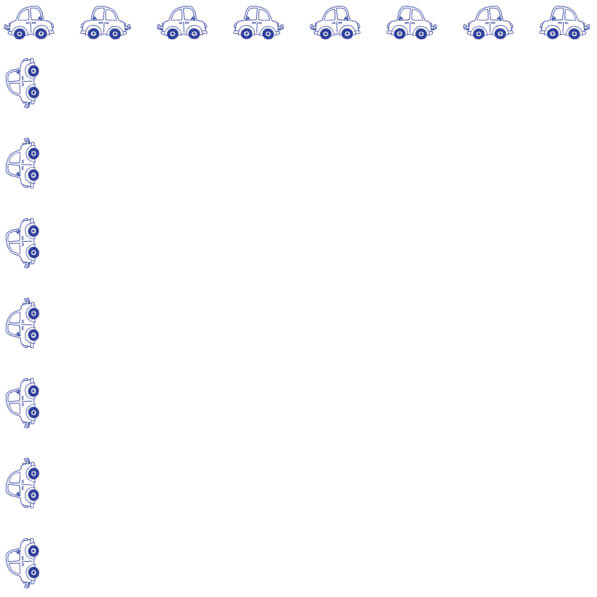 Download Cartoon Cars Pattern Borders & Corners Online - Creative Fabrica