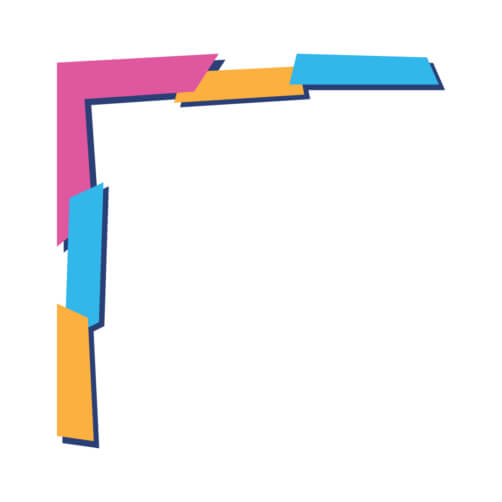 Download Colorful Abstract Geometric Design Borders & Corners Online ...