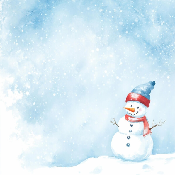 Download Cheerful Snowman in Winter Setting Backgrounds Online ...