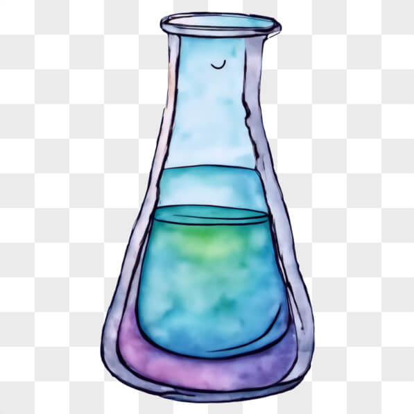 Download Colorful Laboratory Flask Cartoons Online - Creative Fabrica