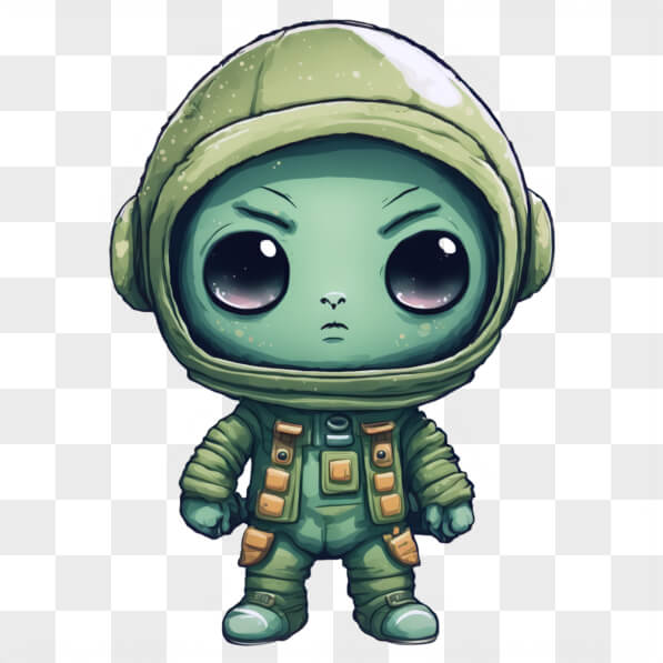 Download Cute Cartoon Alien in Space Suit Cartoons Online - Creative ...