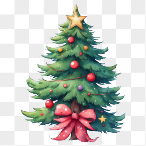 Árvore de Natal Festiva com Enfeites Árvore de Natal Festiva com Enfeites thumbnail