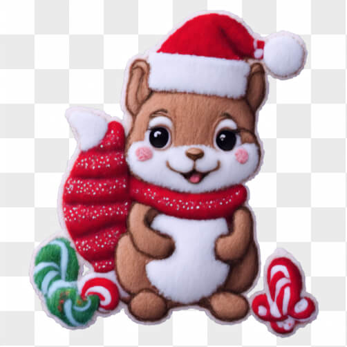 Festive Cartoon Squirrel for Christmas Patterns Festive Cartoon Squirrel for Christmas Patterns thumbnail