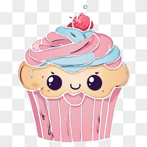 Süßer Cartoon-Cupcake Cartoons online herunterladen – Creative Fabrica