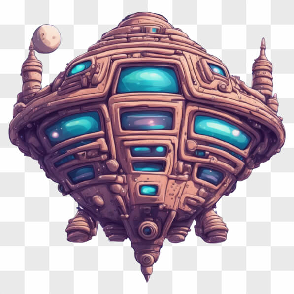 Download Whimsical Alien Spaceship Cartoons Online - Creative Fabrica