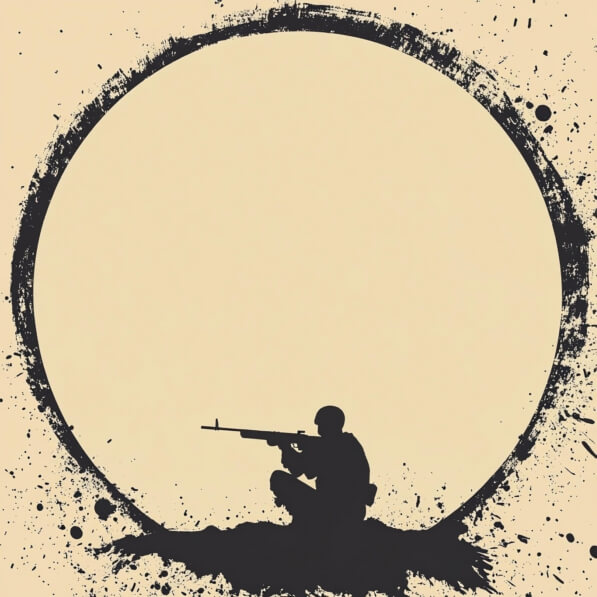 Download Soldier Silhouette in Abstract Art Backgrounds Online ...