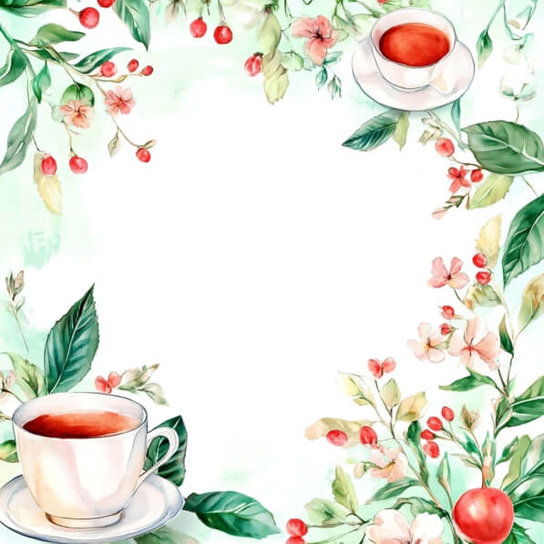 Baixe Ilustração de Chá em Aquarela Backgrounds - Creative Fabrica
